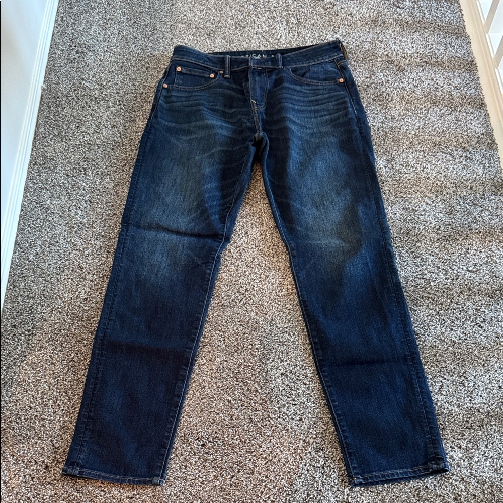 American Eagle dark wash athletic fit jeans